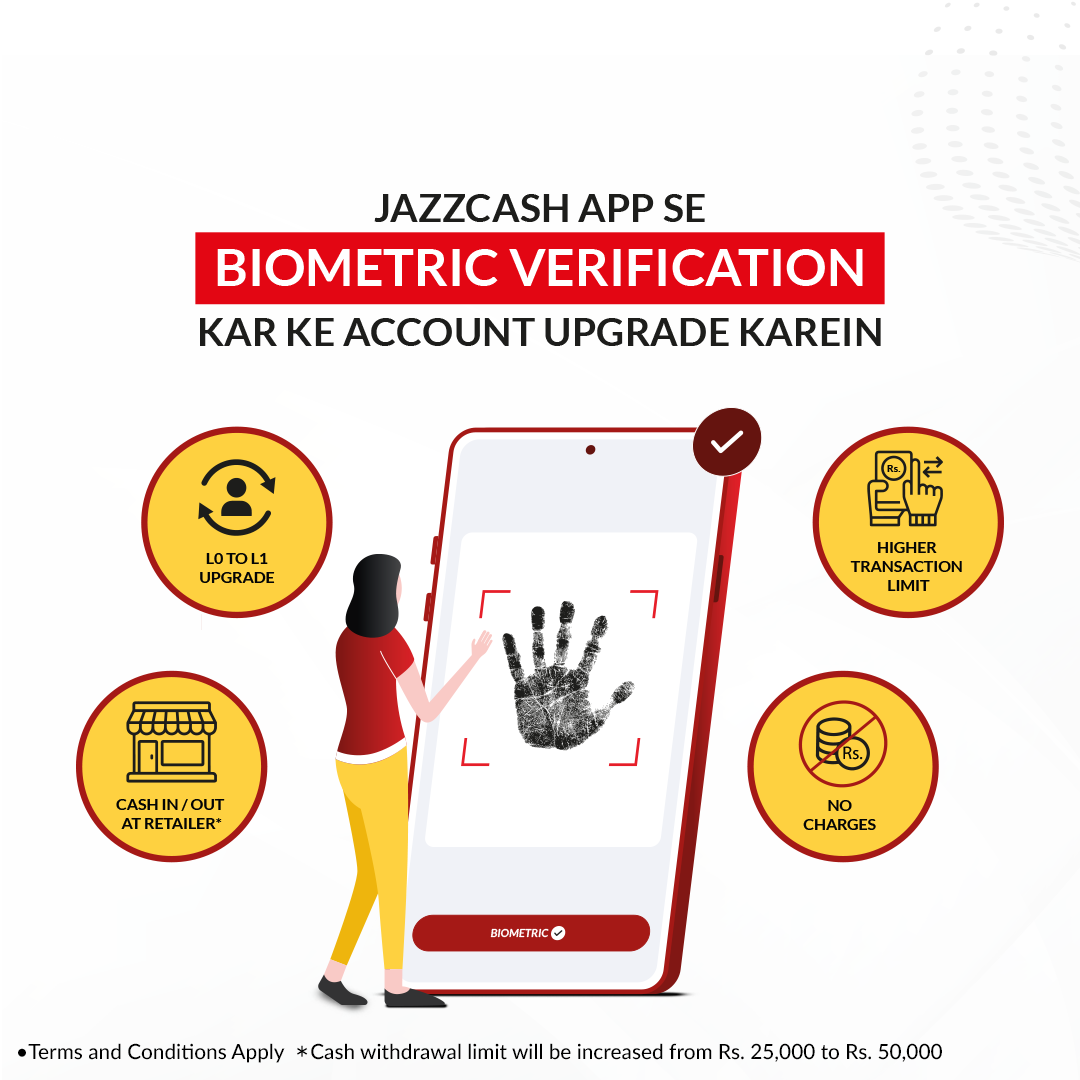 In App Biometric Verification JazzCash